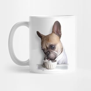 PUG DRINKING MILK Mug